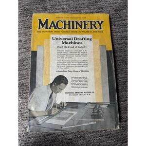 Machinery Magazine. February 1929. Industrial Epherema